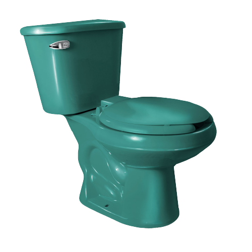 JUEGO DE BAÑO VERDE TAZA Y TANQUE Tubflex